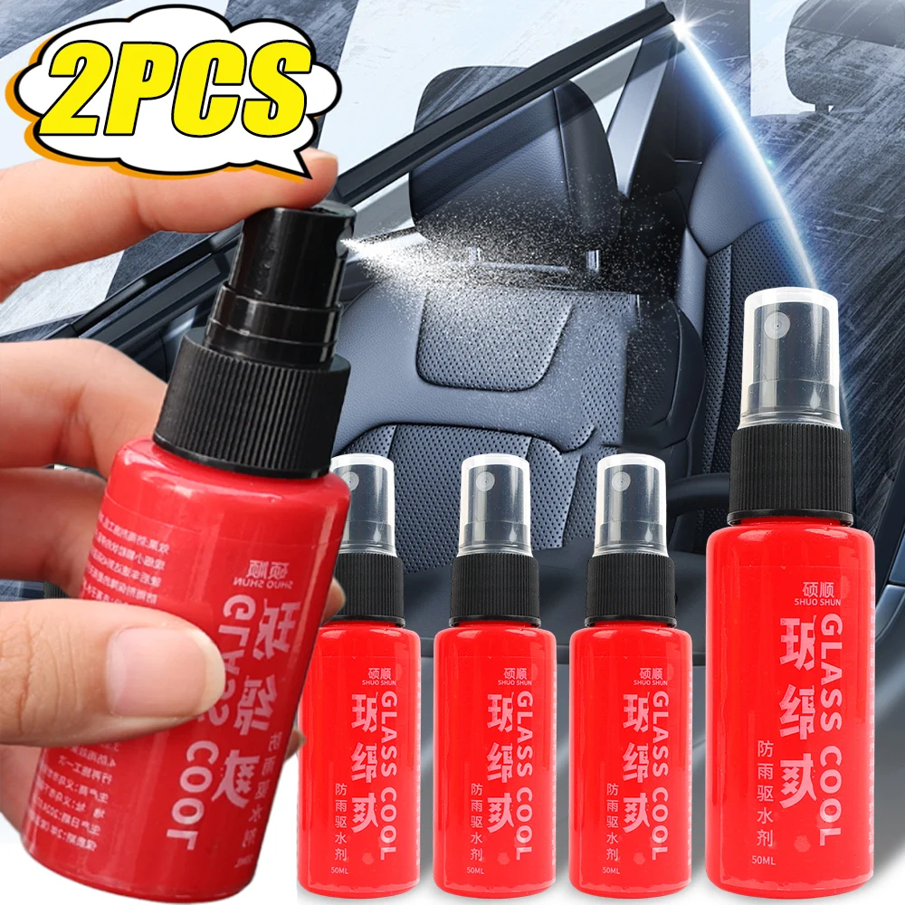 Revestimiento hidrofóbico a prueba de lluvia, pulverizador impermeable para boquilla de vidrio de coche, removedor de película de aceite, juego de