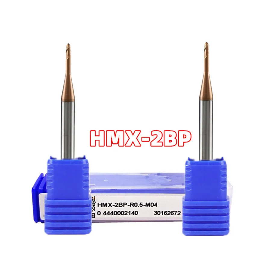 HMX-2BP-R0.3-M08 ZCC.CT HMX-2BP Two edge straight shank long neck short edge ball end mill 2 Flutes Ball Nose End Mill End Mills