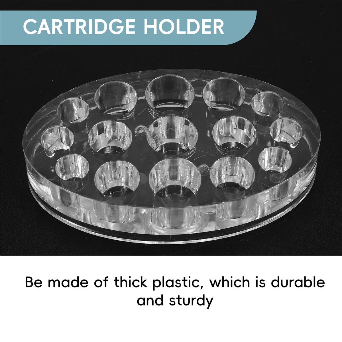 

X09ACartridge Holder,510 Cart Display Stand/Thick Plastic Desk Stand Organizer Durable Desk Holder Decorative Stand for Tank