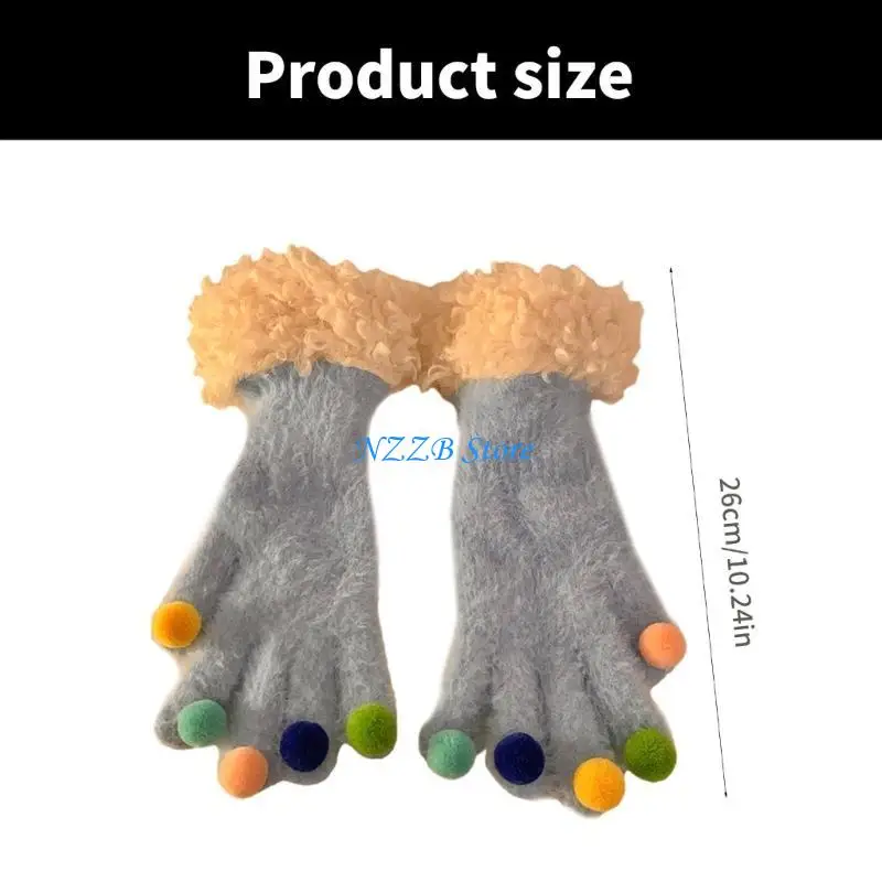 T21F 2lotsTrendy قفازات ناعمة الملمس قابلة للتنفس قفازات محمولة متعددة الوظائف مناسبة للاستخدام الداخلي والخارجي #6