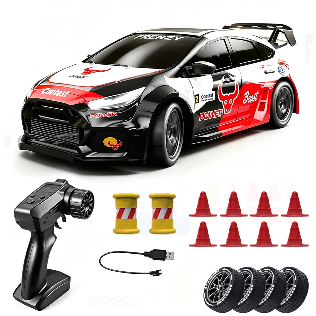 

New 1: 24 Speed Four-wheel Drive RC Drift Remote Control Car 2.4G Remote Control Racing Car Children Electric Toy Christmas Gift