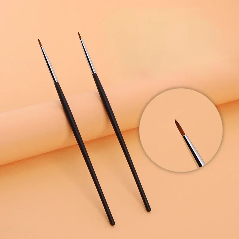 Pennelli per liner fini Pennello per sopracciglia piccolo angolato di alta qualità Pennello per trucco professionale per eyeliner sottile Strumento per il trucco del contorno degli occhi delle sopracciglia