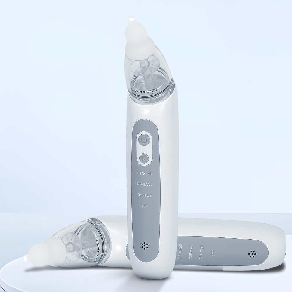 Nasal Aspirator for Baby Electric Nose Aspirator for Toddler Nose Sucker Automatic Nose Cleaner with Music and 3 Silicone Tips