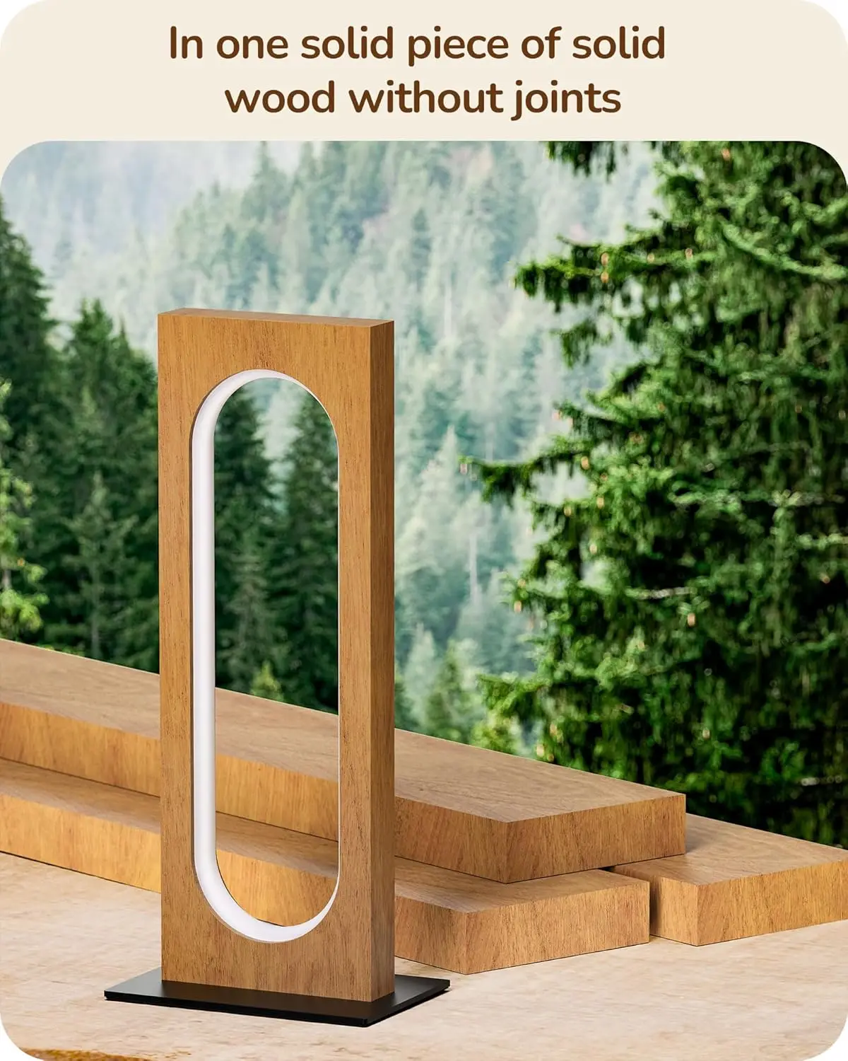 Candeeiro de pé moderno e candeeiro de mesa LED de meados do século