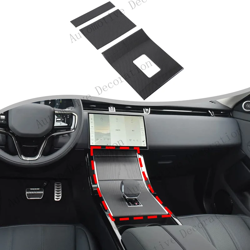 Z+ ABS Carbon Gear Shift Panel Trim for LR Range Rover Velar L560/Evoque L551 24+