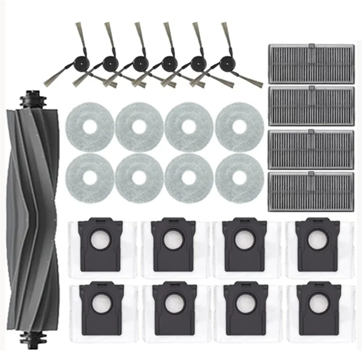 Популярные аксессуары для Dreame X40 Ultra, X40 Pro, S30 Pro Ultra, основная боковая щетка, фильтр Hepa, швабра, тканевый мешок для пыли, замена