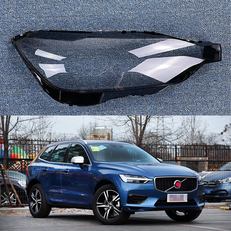 

For Volvo XC60 2018 19 20 21 2022 headlight shade headlight transparent lampshade headlight housing face mask Lamp shell surface