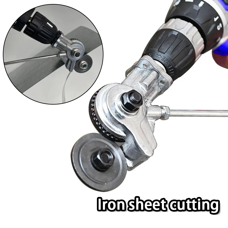 

‌Drill Metal Sheet Cutter Conversion Kit Multi-Purpose Cut Tool for Wood Metal Plastic DIY Home Workshop Power Tool Accessory
