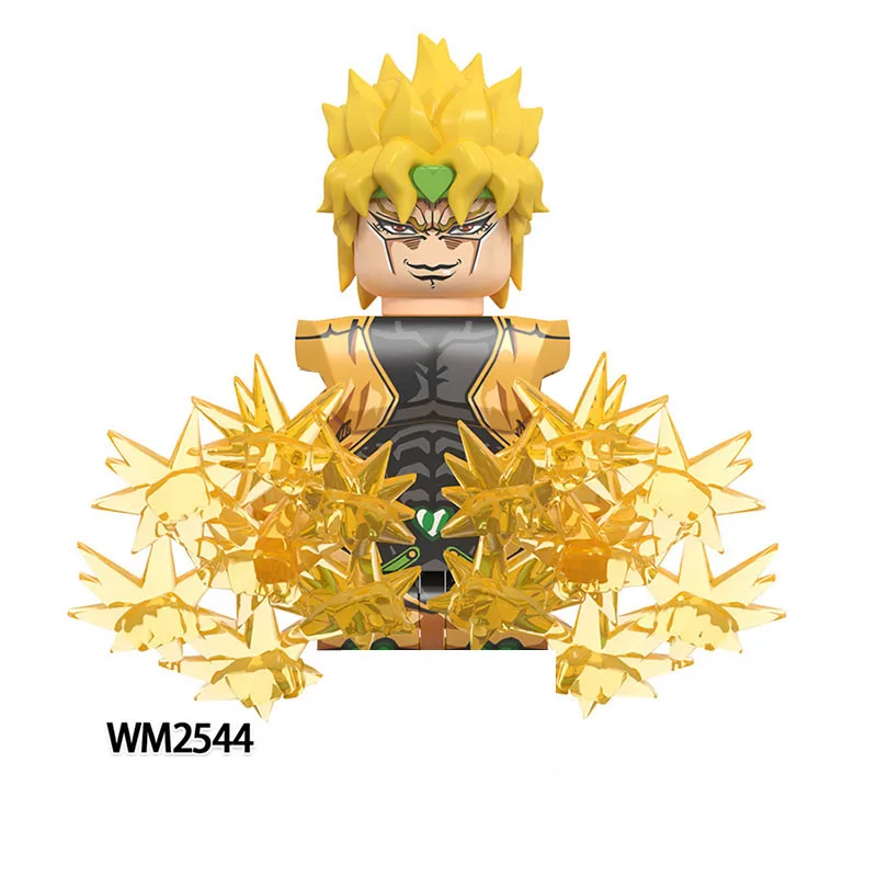 WM Blocks WM6160 JOJO Bizarre Adventure Emporio Hermes Foo Rikiel Narciso Enrico Jolyne Kujo Jotaro Anime Bricks Dolls Blocks