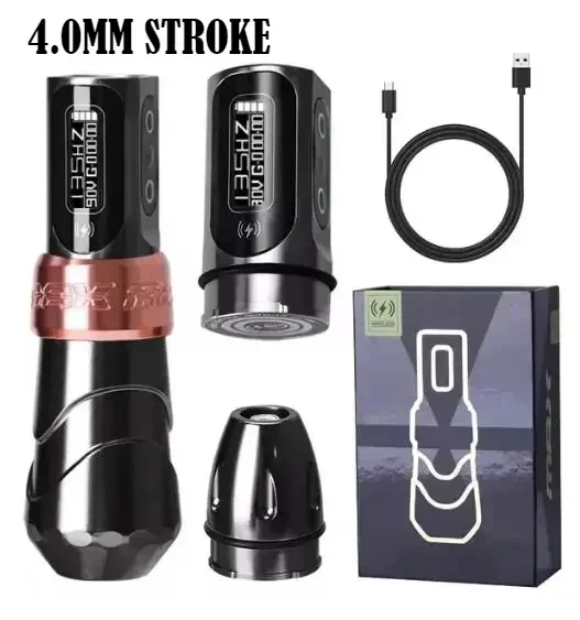 FK irons flux max 4.0ストローク （本体） FK Irons Flux Max Bubblegum Pink Tattoo Machine with PowerBolts