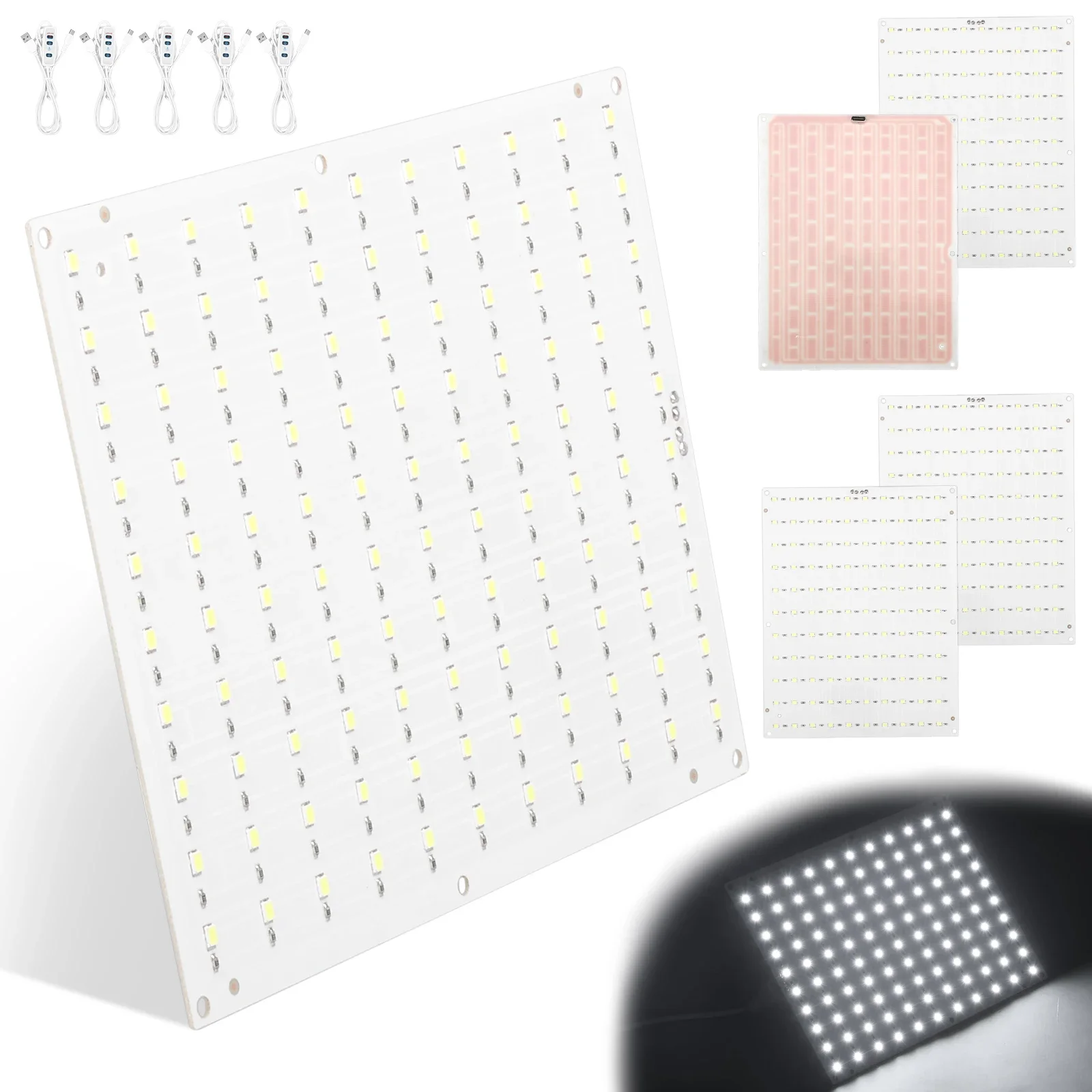 5Pcs Lithophane LED Backlight Board Kit Compatible with A1/A1 Mini Combo 3D PrinterCMYK Lithophane Bundle 3D Print Photo DIY