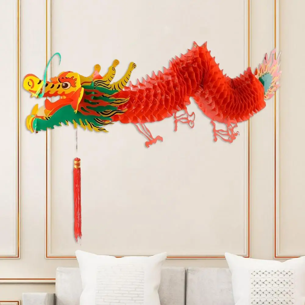 

Spring Festival Decoration Long-lasting Colorful Lantern Chinese Dragon Lantern with Tassel for Spring for Indoor/outdoor