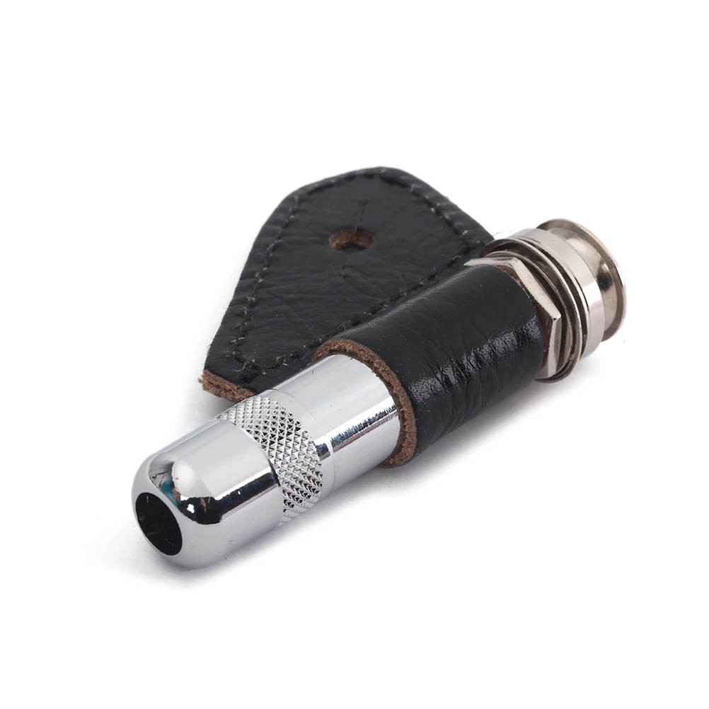 

1 set 1 Set Copper Endpin Jack For Guitar Bass Strap Pin Jack Socket Plug Noise Reduction Durable Guitar Accessories Gt228 Black