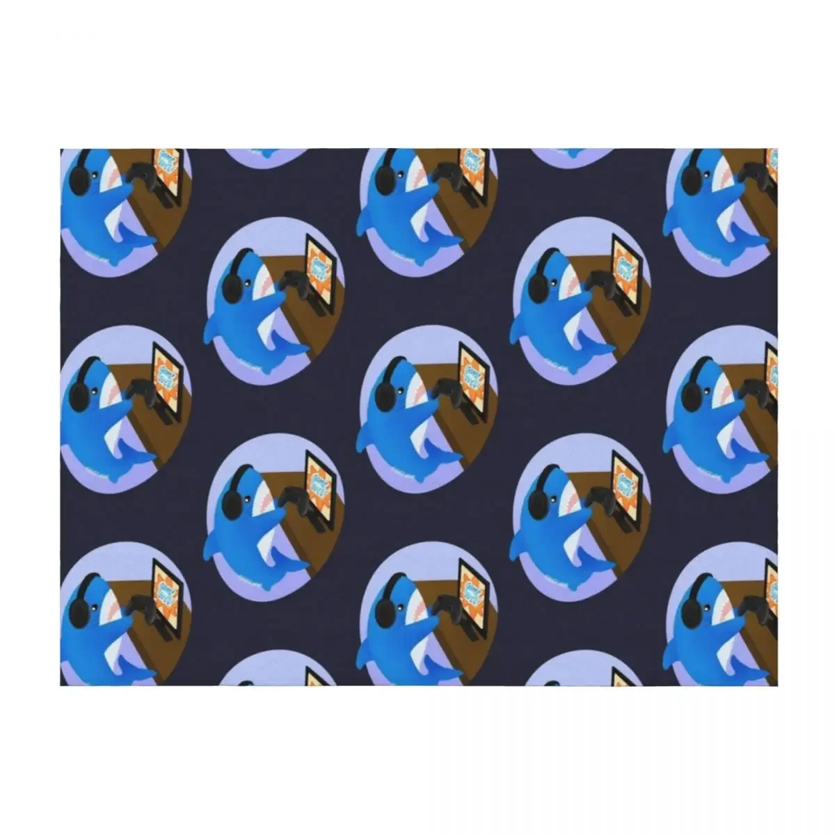 

Gamer Blahaj/shark Throw Blanket halloween Decoratives Nap Summer Blankets