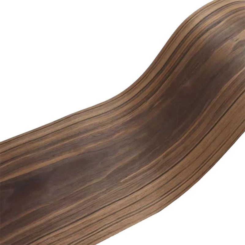 แผ่นไม้วีเนียร์วิศวกรรม - ลายไม้โรสวูดรมควัน ประมาณ ความหนา 0.25 มม. ขนาดประมาณ 30×250ซม.