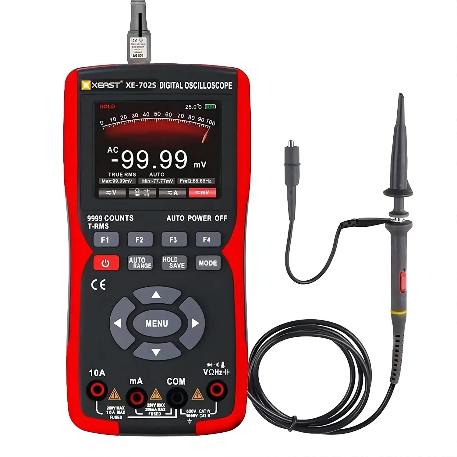 Digital Oscilloscpe Multimeter Auto True RMS Tranistor Probe Multimetro 48M/S 10Mhz PC Waveform Digital Oscilloscope