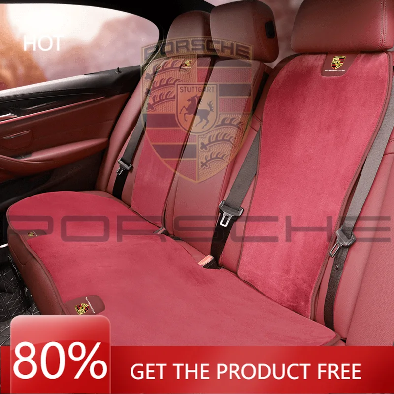 

For Porsche Cayenne Macan Panamera 918 911 Car Seat Cushion Backrest Luxury Suede Ventilation Pad For Porsche Cayenne Panamera M