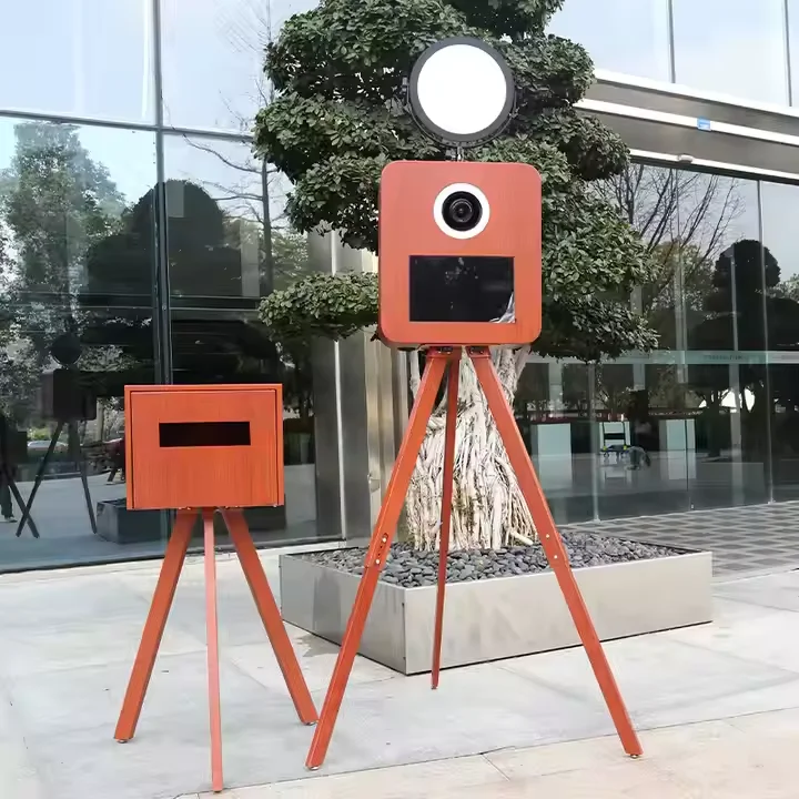 

Портативная фотобудка с сенсорным экраном 13,3 дюйма для вечеринок и свадеб с зеркальной камерой и принтером для селфи