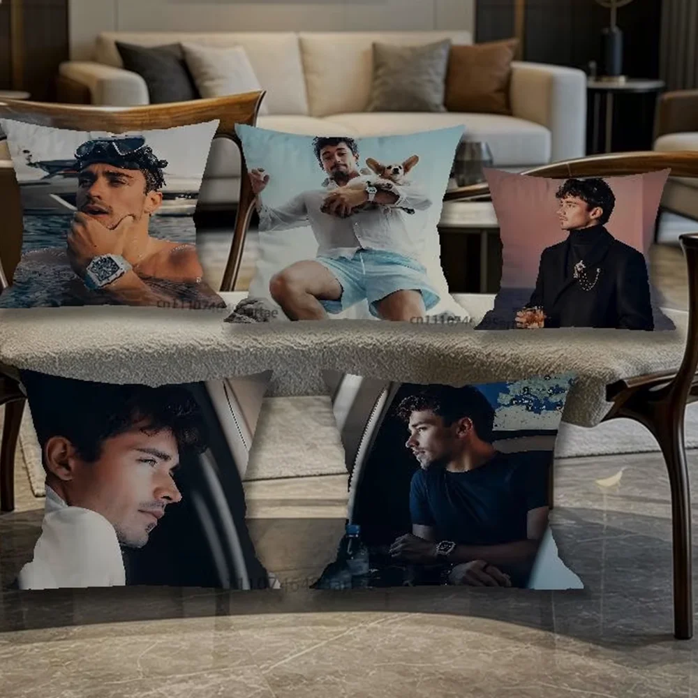 Pillow Case Living Room Sofa Cushion Cover Suitable For Home Bedroom Room Decoration C-Charles L-Leclerc Youth Memento Aesthetic