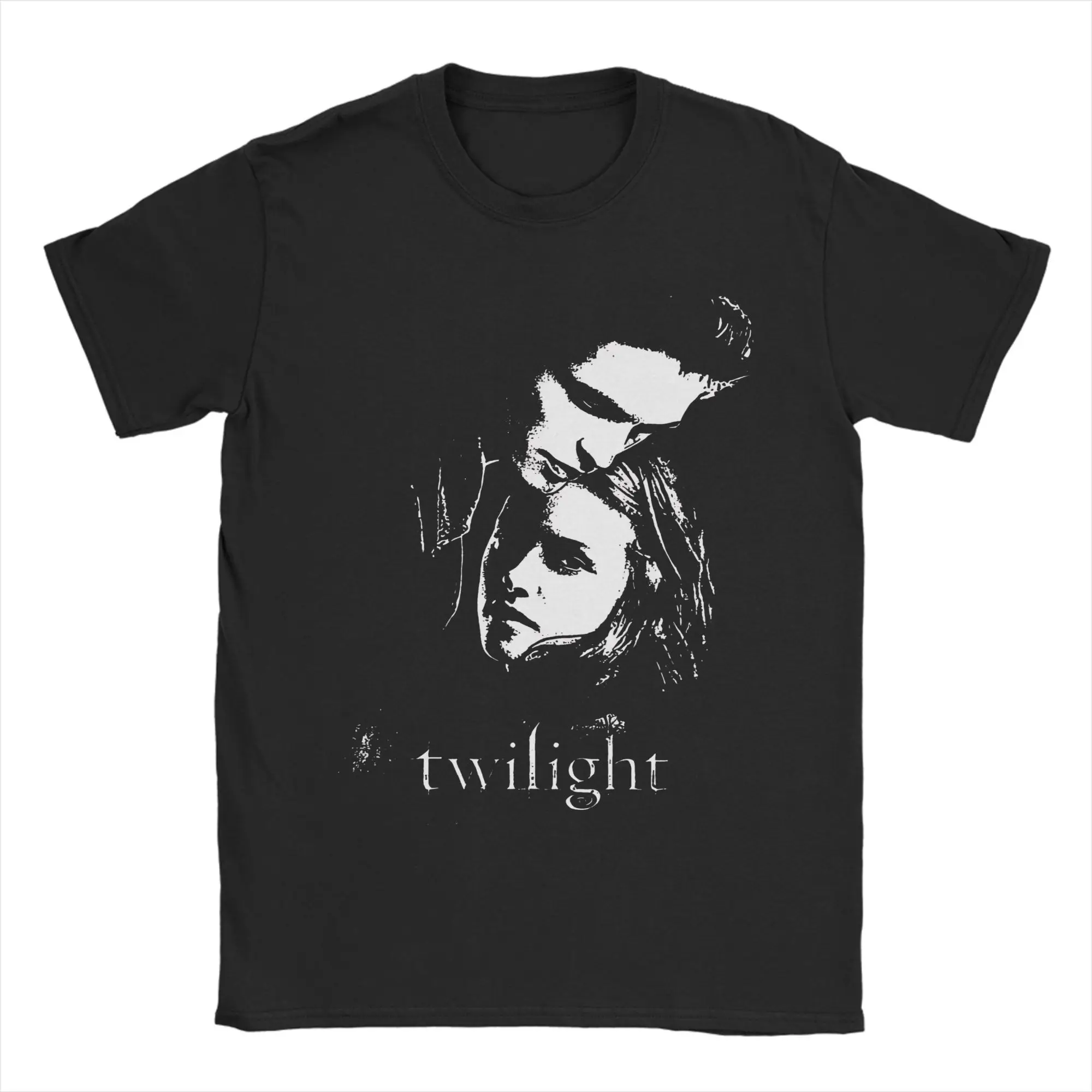 

Awesome Twilight Movie T-Shirts for Men Crewneck 100% Cotton T Shirts Short Sleeve Tee Shirt Plus Size Clothes