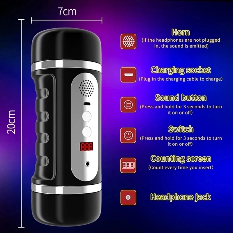 Automatic Masturbation Cup Seхual Vagina Masturbator Men Sexual Toy for Man Electric Canned Pussy Vibration Stimulate Sex Items