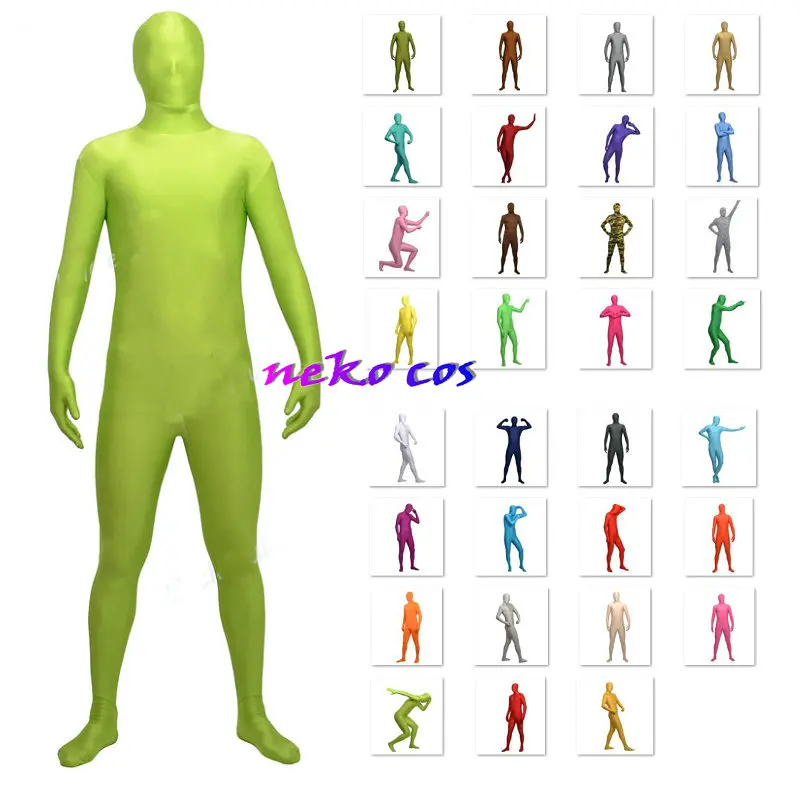 All In One-Overall Bodysuit  Full Body fully wrapped Four sided elastic Spandex  customized size Cosplay Costume