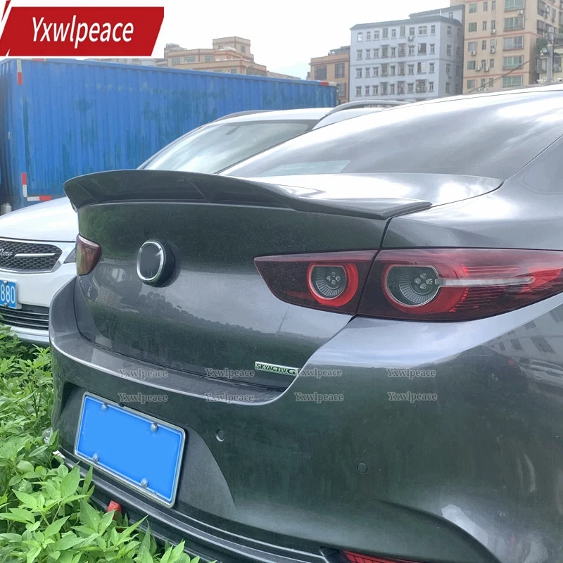 

For Mazda 3 Axela Spoiler 2019 2020 2021 2022 ABS Material R Style Car Rear Trunk Lip Spoiler Car Styling