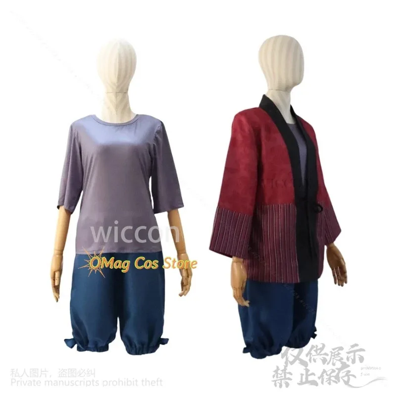 توربو الجدة أنيمي Dandadan تأثيري ثوب الكيمونو الياباني موحدة زي شعر مستعار كوس ثلاثية الأبعاد الطباعة قاعدة قناع لعب الأدوار حفلة الهالوين