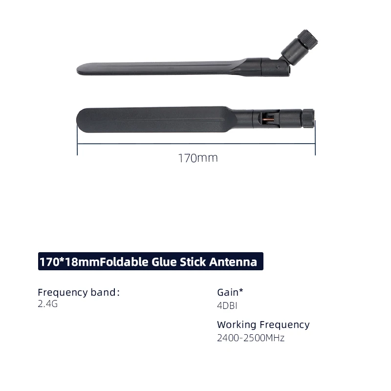 HXANT 2.4GHz WiFi Rubber Duck Antenna SMA Male 4dBi Omni 2.4G Bluetooth Zigbee IoT External Foldable Wireless Router wifi Aerial