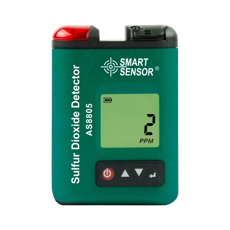 Smart Sensor AS8805 Mini Portable Clip-on Digital Sulfur Dioxide Detector SO2 Gas Concentration Monitor Tester Analyzer