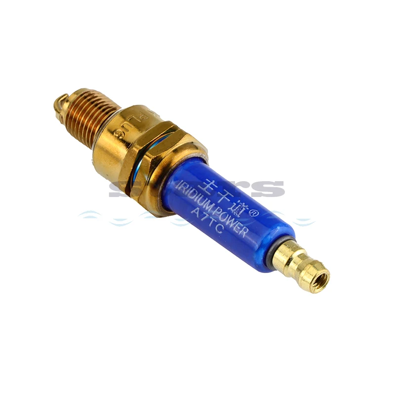 High-performance Iridium A7TC Spark Plug for ATV Dirt bike Pit bike Scooter Motorcycle Go kart Engine