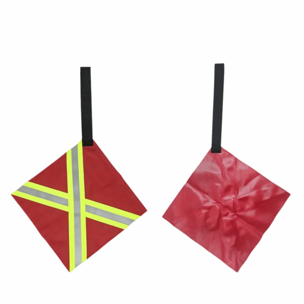Reflective Strips Safety Travel Flag Oxford Fabric Red Kayak Safety Flag Better Quality High Visibility Reflective Safety Flag