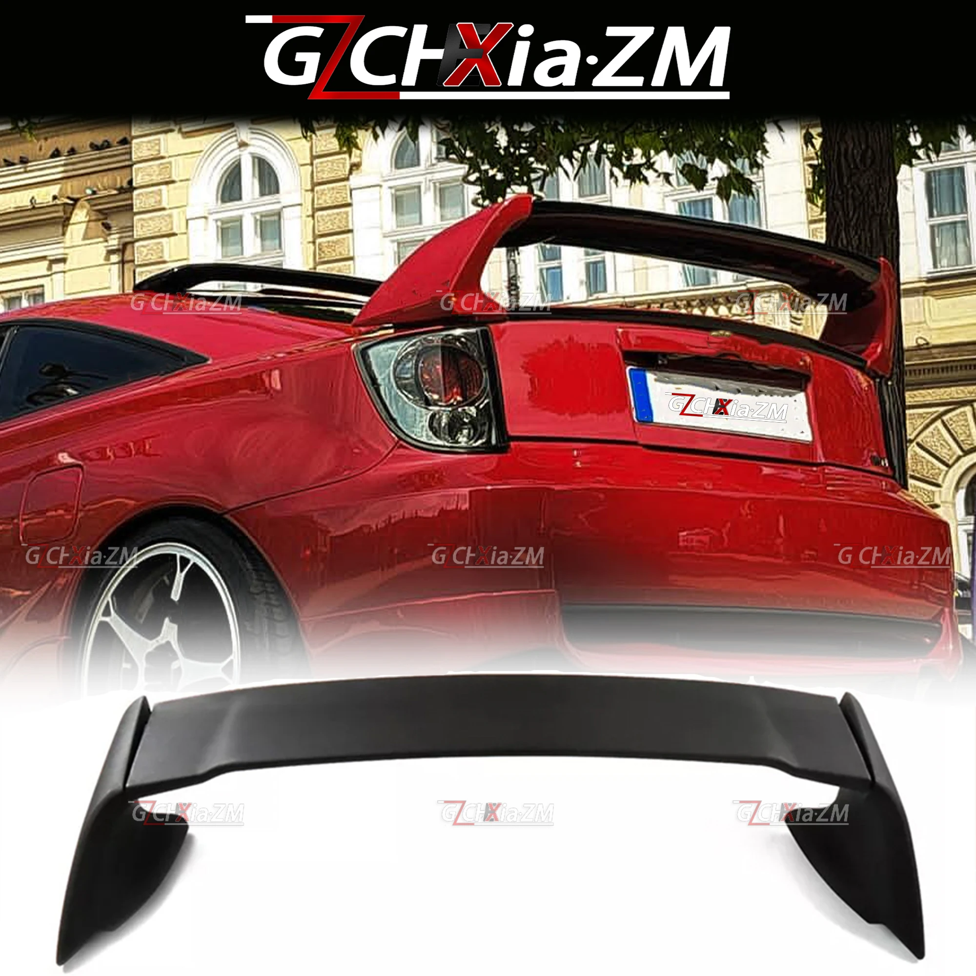 For 2000-2005 Toyota CELICA Trunk Lid Spoiler VVT High-Quality ABS Material GT Style Rear Diffuser Spoiler Body Dynamics Kit view 5
