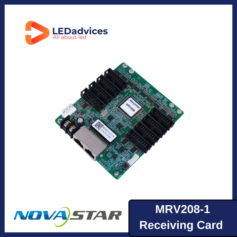 Novastar MRV208-1 Receiving Card For Full Color LED Screen Conroller 3D Rental Event Fixed Installation Display Wall Receiver