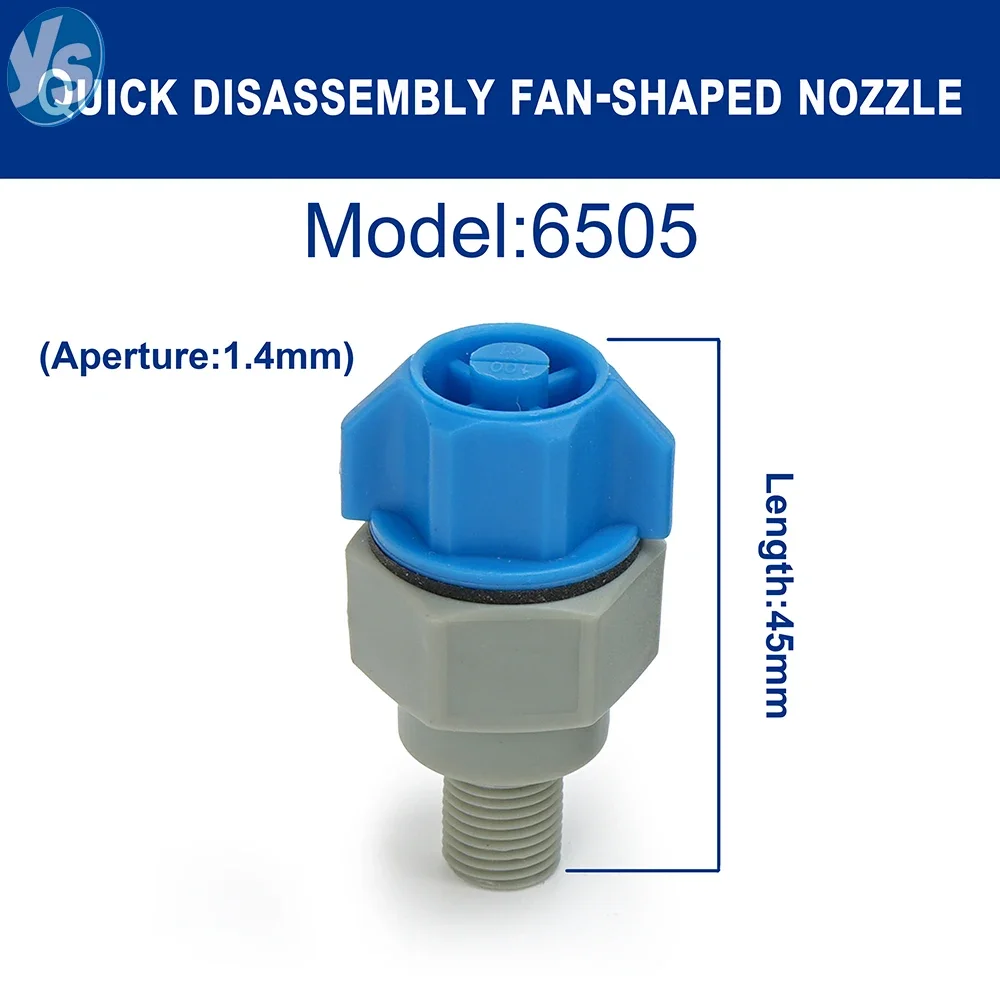 Corrosion Resistant PP Spray Nozzle, Quick Release Conical Fan Shape Nozzle for PCB Equipment Cleaning