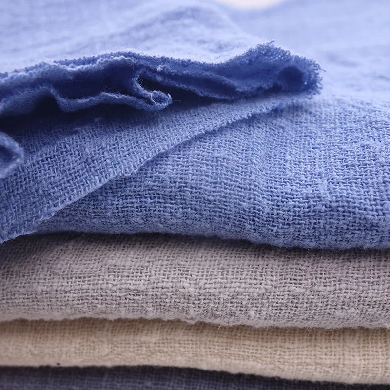 130cm Wide Soft Linen Cotton Fabric Natural Flax Organic Material Pure For Sewing DIY Handmade Clothes Patchwork Fabric