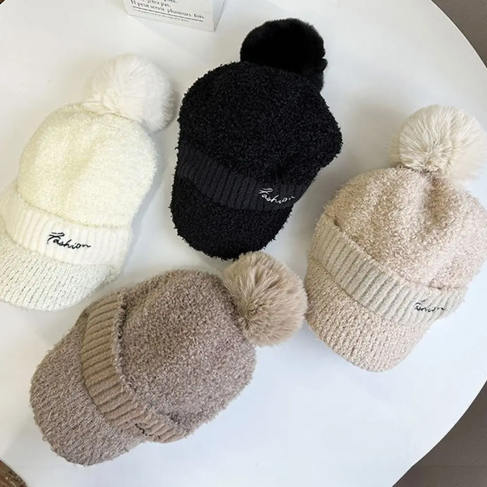 Повседневная теплая плюшевая шапка, непродуваемая ветрозащитная шапка утиного ключа, Осень-зима