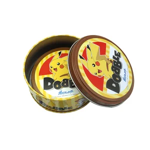 Pokémon Pikachu Spot IT -Karten mit Metal Box für Kinder, Erstellen Sie es, klassischer Dobble Jueg, Anime -Spiel, Friends Party Board, Holiday Toys 6 Hauptverkäufe Dobble Card Set - №1