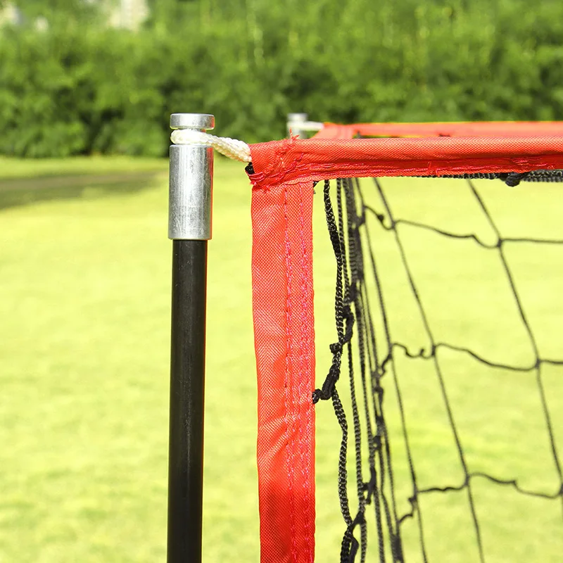 Porta de fútbol plegable rectangular al aire libre, red de portería de fútbol portátil, portería de fútbol para niños de fibra de vidrio