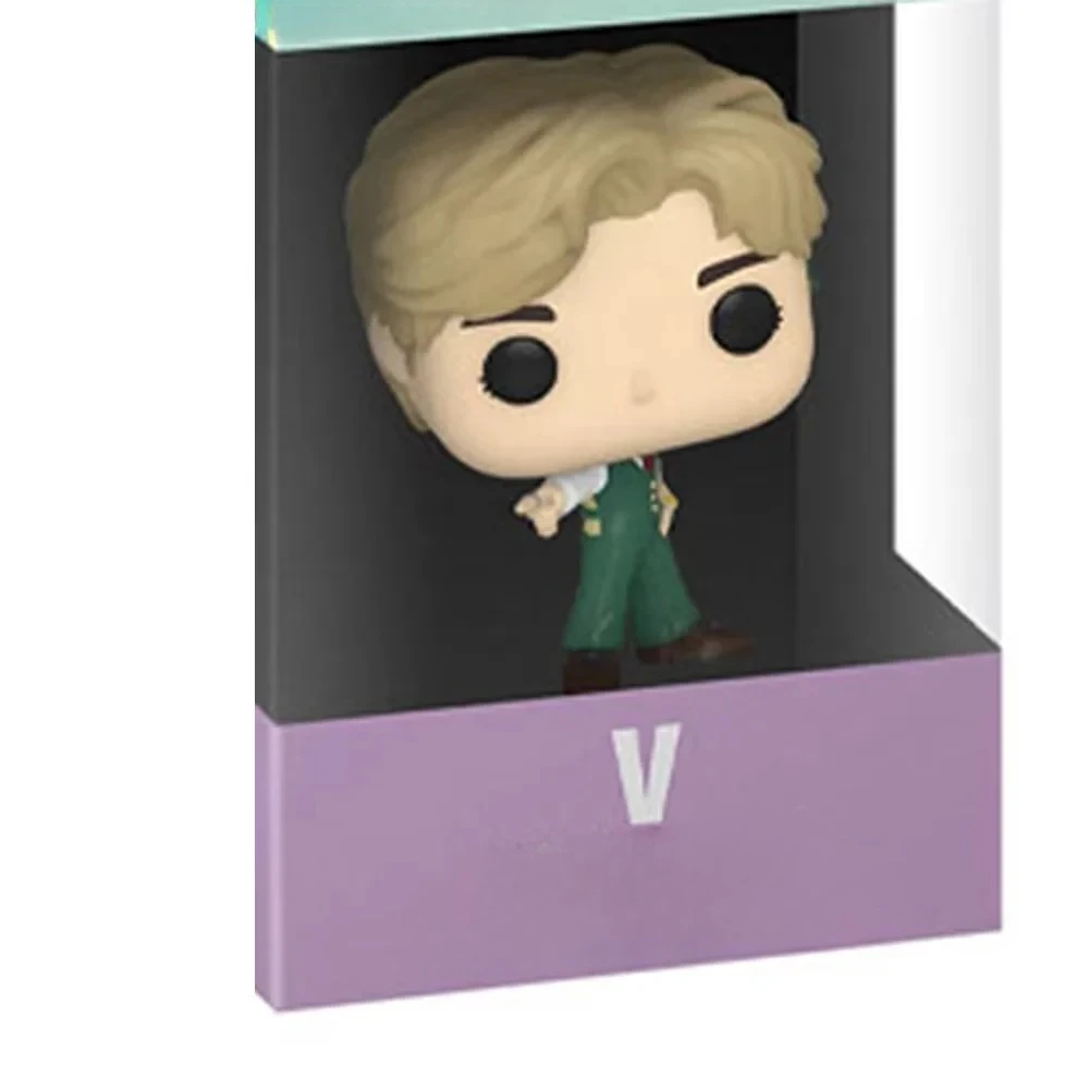 جيب المفاتيح أنيمي الشكل الفينيل عمل الشكل المفاتيح تحصيل لعبة مجسمة Suga V Jin RM جمع ظهره لعبة الديكور #2