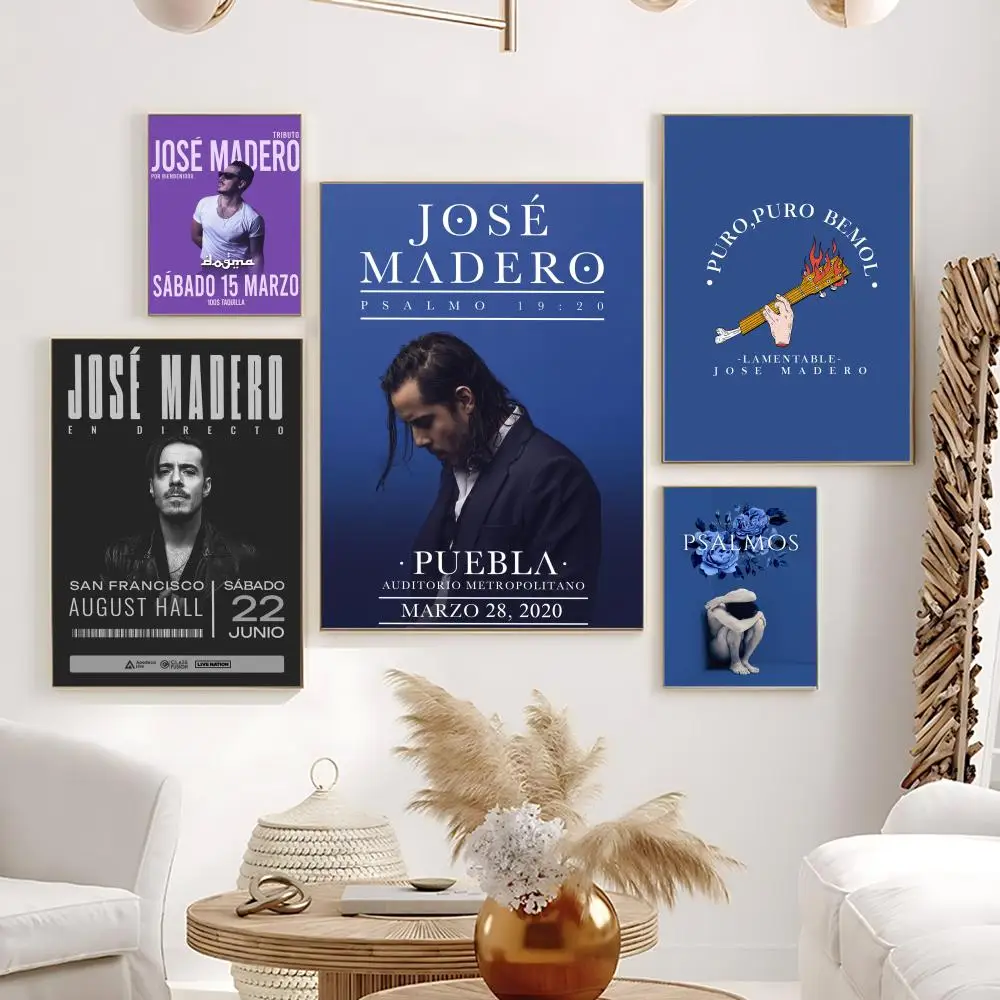 Póster de Singer J-Jose Madero, arte de pared autoadhesivo HD resistente al agua, ideal para el hogar, oficina, dormitorio, gran regalo