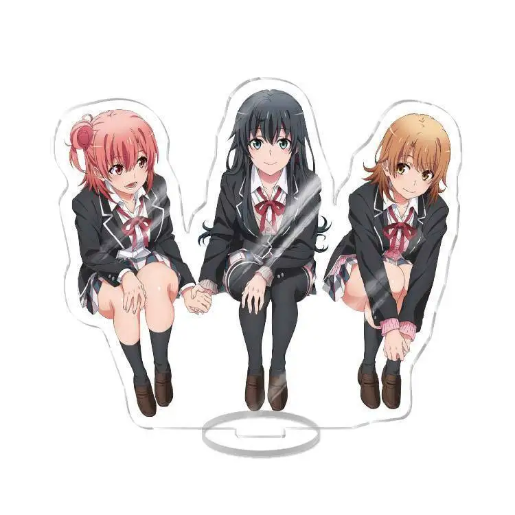 أنيمي بلدي في سن المراهقة رومانسية كوميديا SNAFU الاكريليك حامل نموذج يوكينوشيتا يوكينو تأثيري زخارف مكتب نموذج لوحة الدعائم الحلي الهدايا