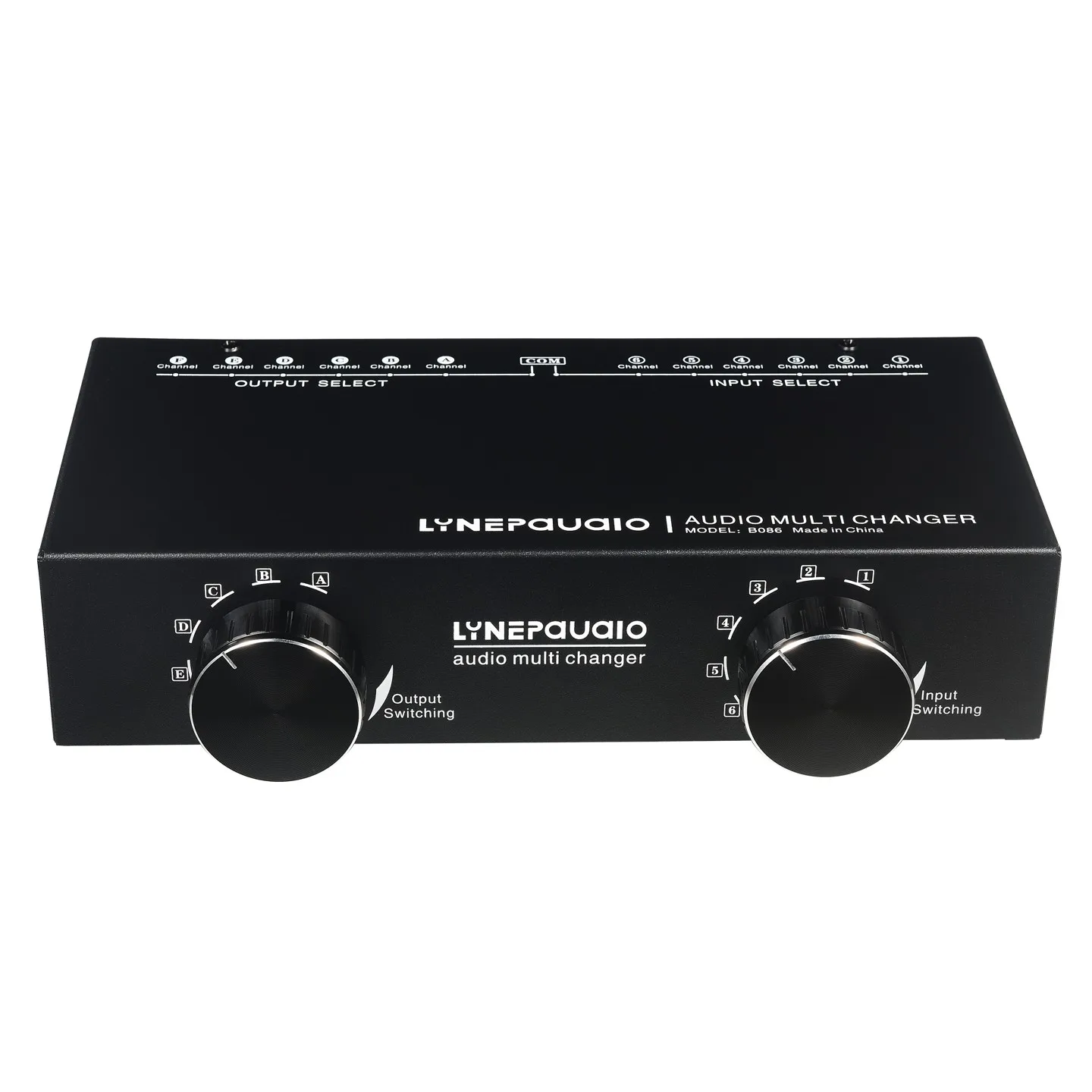 Wishcolor LYNEPAUAIO B086 6 In 6 Out Audio Signal Switcher Headphone Speaker Selector 1 In 12 Out Lossless