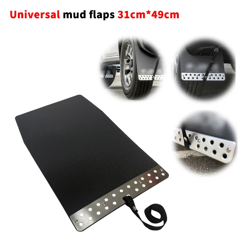 Universal Mud Flaps 31*49cm Car Splash Guards Mud Flap for Pickup SUV Van Off-road 4x4 Accessories