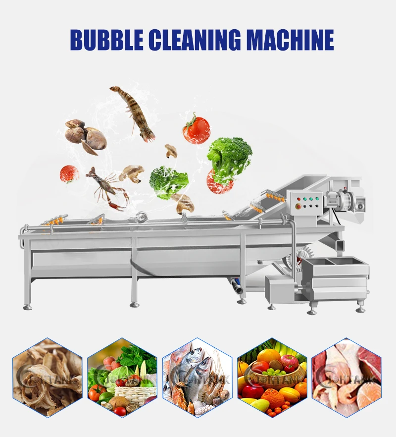 Air Bubble Clean Fruit Vegetable Wash Machine Purifier