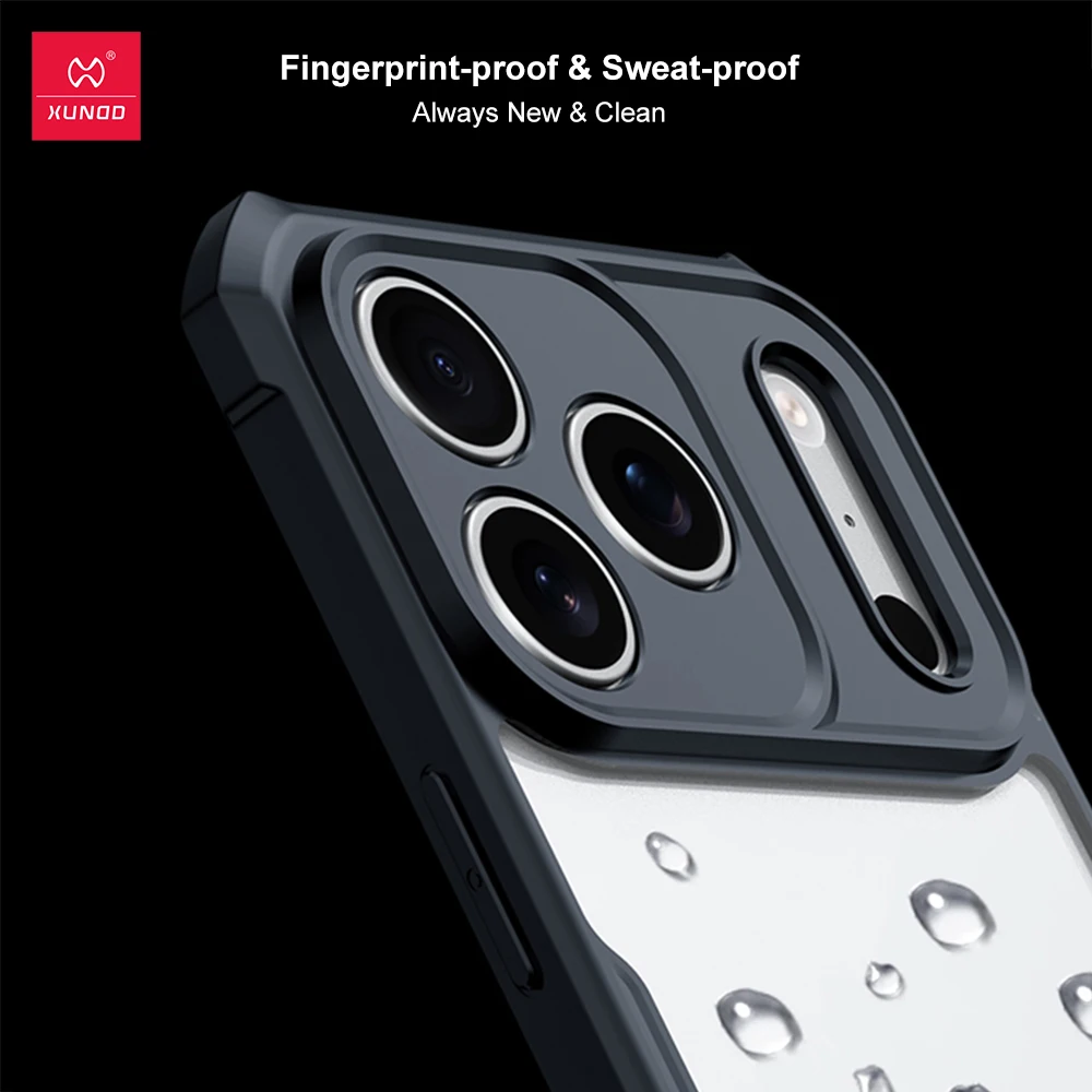 Xundd Transparent Case For iPhone 17 Pro Max Plus Shockproof Airbag Anti-Yellow Magnetic Kickstand Lens Full Protective Cover