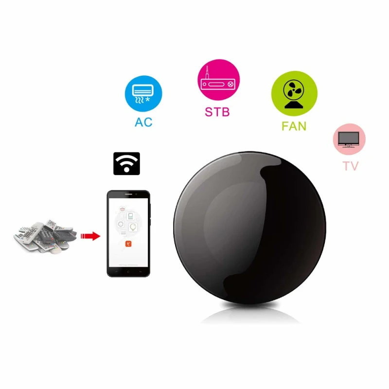 Hub de Control remoto inalámbrico para el hogar, dispositivo con WiFi, IR, aplicación Smart life, Tuya, infrarrojos, funciona con Google y Alexa Home