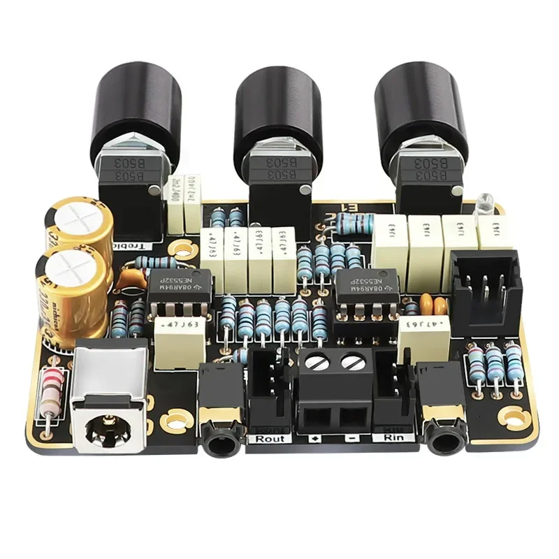 SOTAMIA NE5532 HIFI Music Audio Preamp Tone Board Active Filter Preamplifier Amplifier Treble Bass Volume Control Sound Effect
