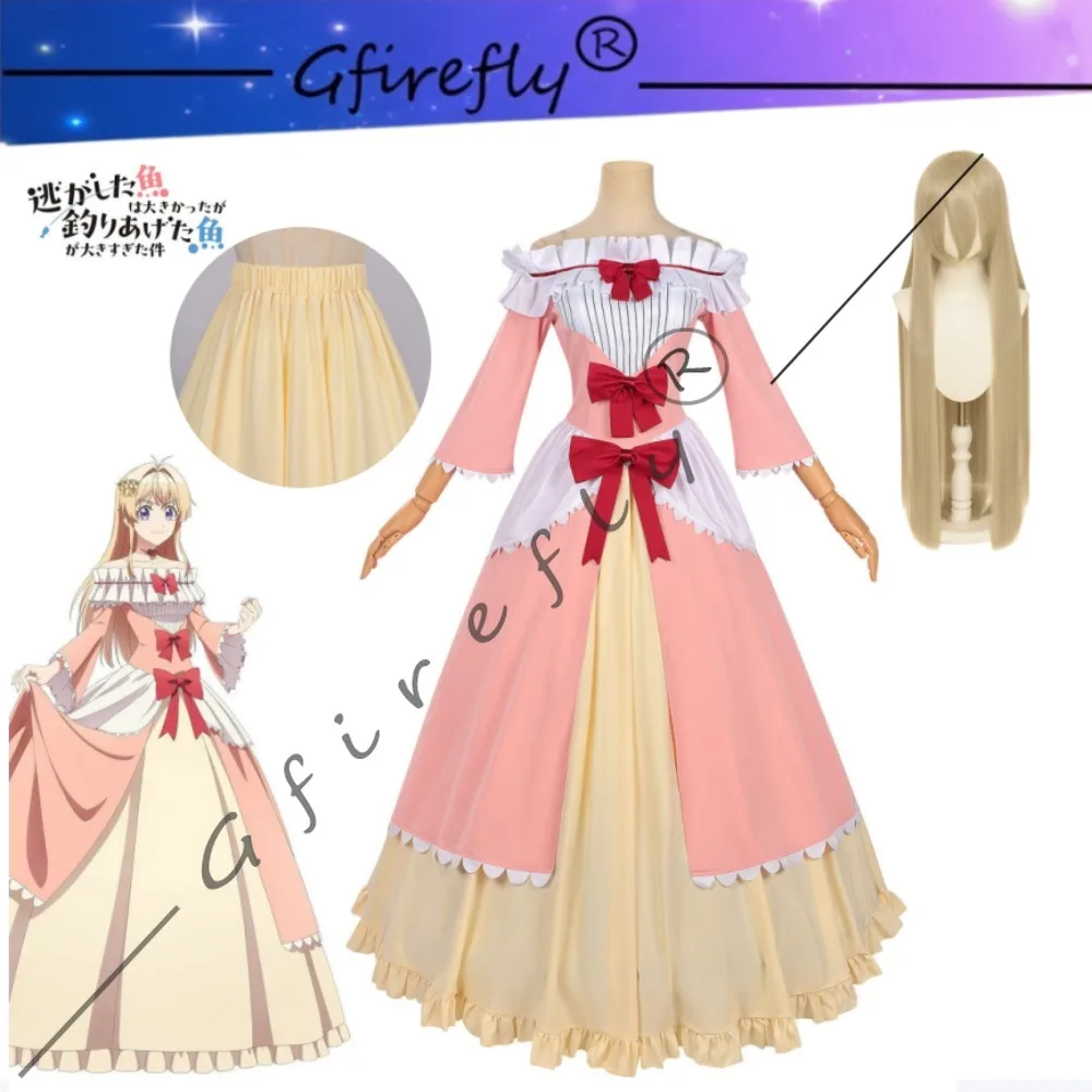 

Always A Catch! Nigetsuri Maria Same Style Exquisite Pink Princess Dress Cosplay Costume Women Carnival Party Halloween Outfit