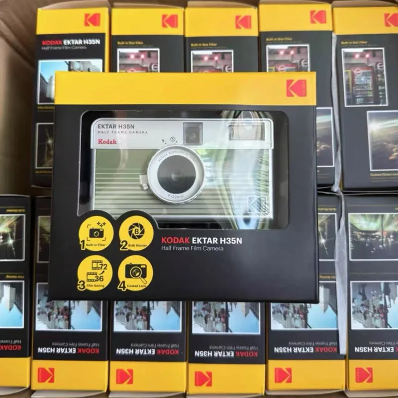 Original KODAK EKTAR H35/H35n Half Frame Camera 35mm Film Camera Reusable Film Camera With Flash Light Birthday Christmas Gift